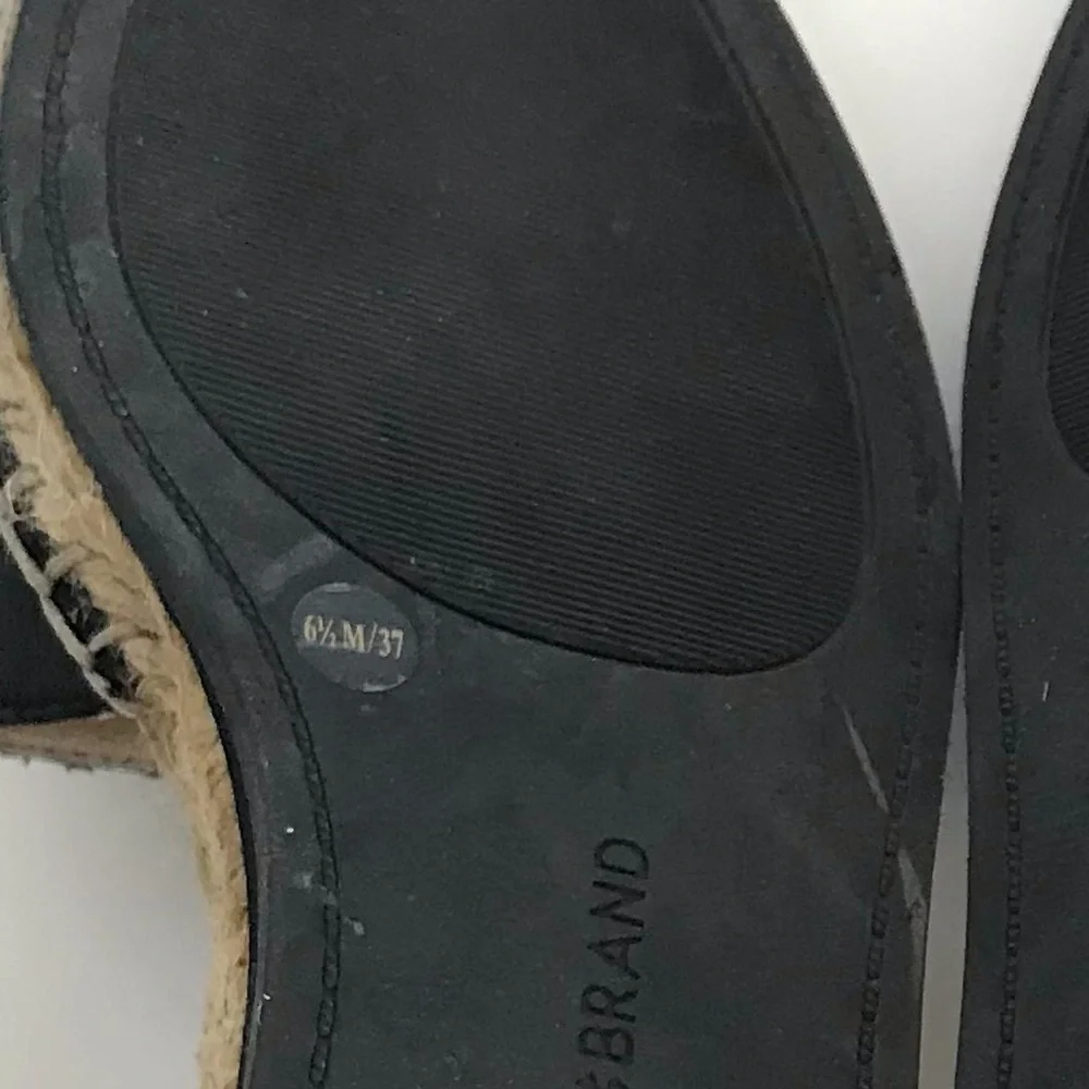 🖤 Lucky Black Leather Reniya Espadrilles 🖤 - Picture 10 of 10